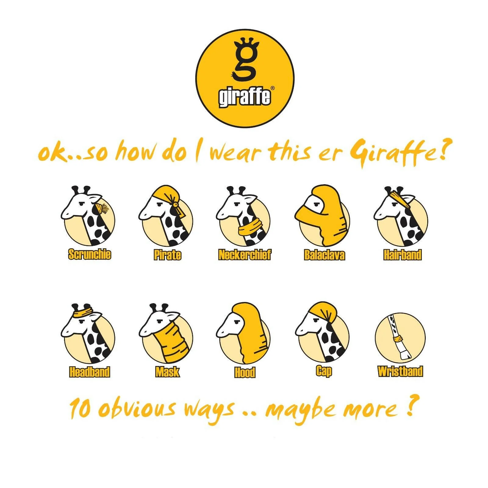Giraffe Multi Function Head Gear - Image 3
