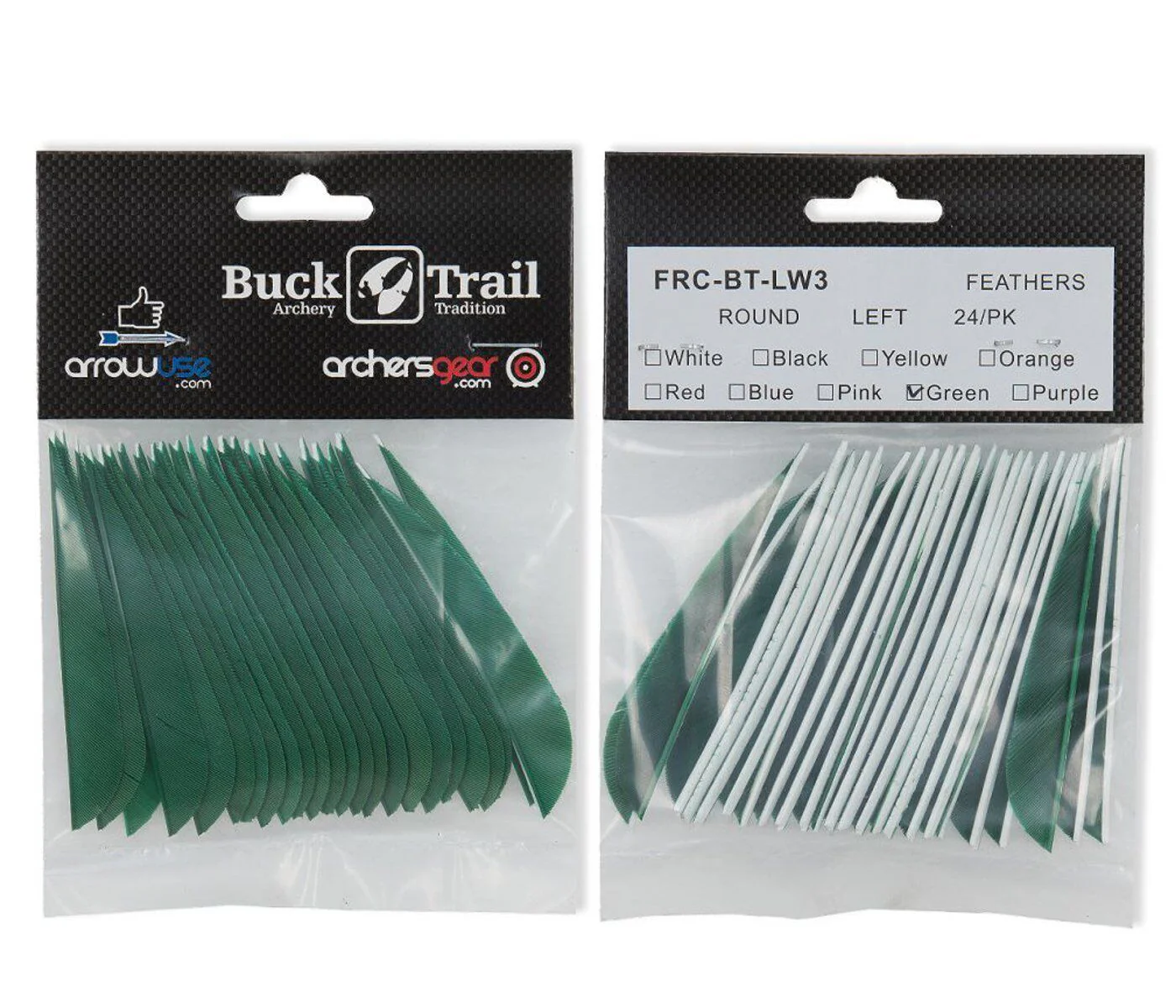 Buck Trail 3" Parabolic RW Turkey Feathers - Image 4