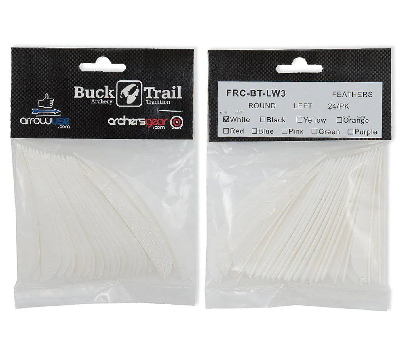 Buck Trail 3" Parabolic RW Turkey Feathers - Image 9