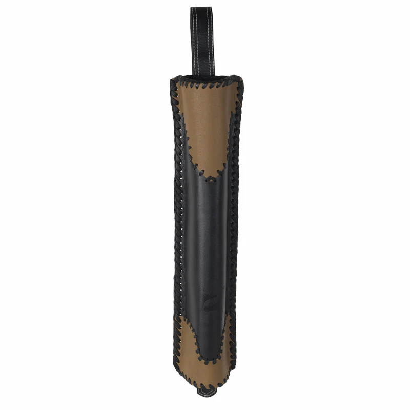 White Feather Traditional Leather Back Quiver Thunder